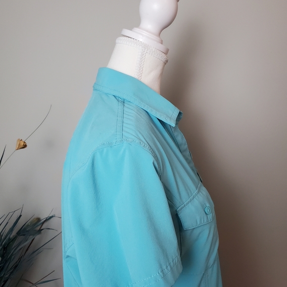 Eddie Bauer Button-Up Blouse - Blue - Med. - Picture 3 of 7